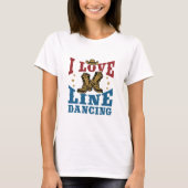 I Love Line Dancing T-shirt (Voorkant)
