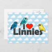 I Love Linnies Briefkaart (Voorkant / Achterkant)