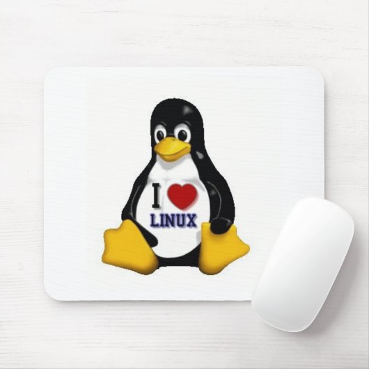 I Love Linux Muismat (Met muis)