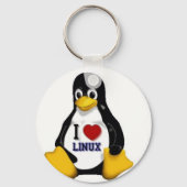 I Love Linux Sleutelhanger (Voorkant)