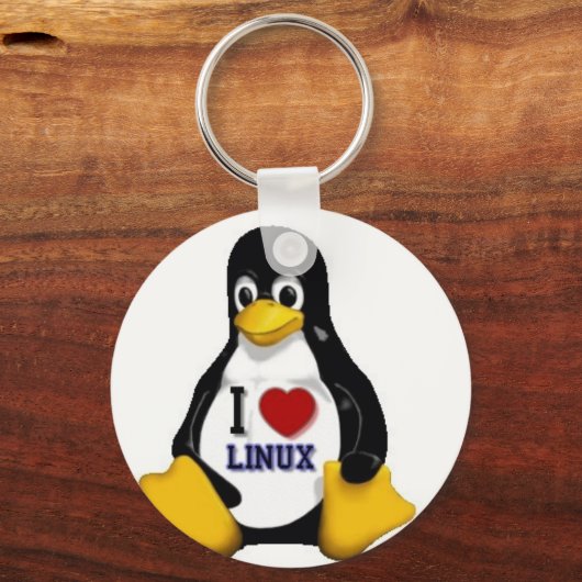 I Love Linux Sleutelhanger (Voorkant)