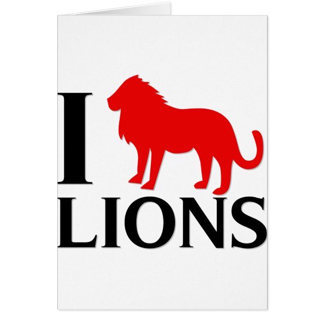 I Love Lions (Voorkant)
