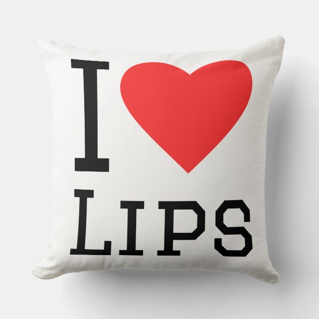 I love lips kussen (Voorkant)