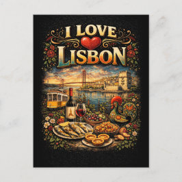 I Love Lisbon Briefkaart