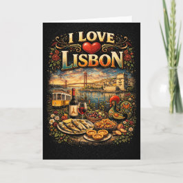 I Love Lisbon Feestdagen Kaart