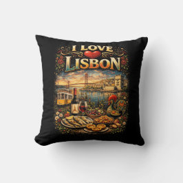 I Love Lisbon Kussen