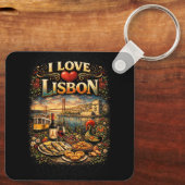 I Love Lisbon Sleutelhanger (Achterkant)