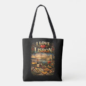 I Love Lisbon Tote Bag (Achterkant)