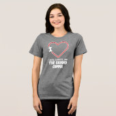 I Love Lists Clarity and Oxford Comma Grammar Tri-Blend Shirt (Voorkant volledig)