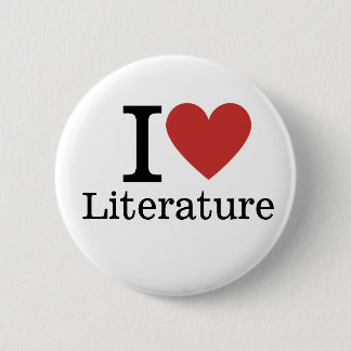 I ❤️ Love Literature CUSTOM Pins Ronde Button 5,7 Cm