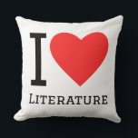 I love literature kussen<br><div class="desc">I love literature ,  for book lovers</div>