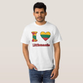 I love Lithuania T-shirt (Voorkant volledig)