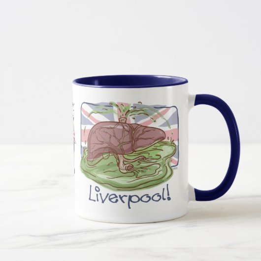 I Love Liverpool Humor Mok (Rechts)