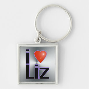 i love Liz Sleutelhanger