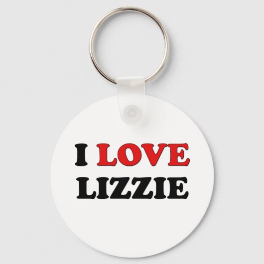 I Love Lizzie Sleutelhanger (Voorkant)