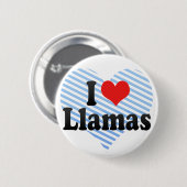 I Love Llamas Ronde Button 5,7 Cm (Voorkant /achterkant)