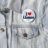 I Love Llamas Ronde Button 5,7 Cm (In situ)