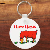 I Love Llamas Sleutelhanger (Voorkant)