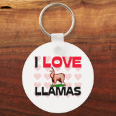 I Love Llamas Sleutelhanger (Voorkant)