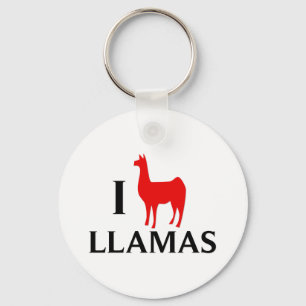 I Love Llamas Sleutelhanger