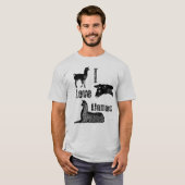 I Love Llamas T-shirt (Voorkant volledig)