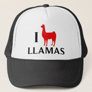 I Love Llamas Trucker Pet
