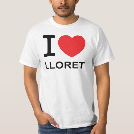 I Love Lloret - Basic T-Shirt (Voorkant)