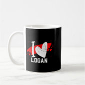 I Love Logan I Heart Logan Koffiemok (Links)