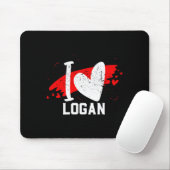 I Love Logan I Heart Logan  Muismat (Met muis)