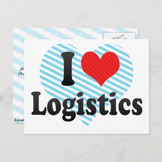 I Love Logistics Briefkaart (Voorkant / Achterkant)