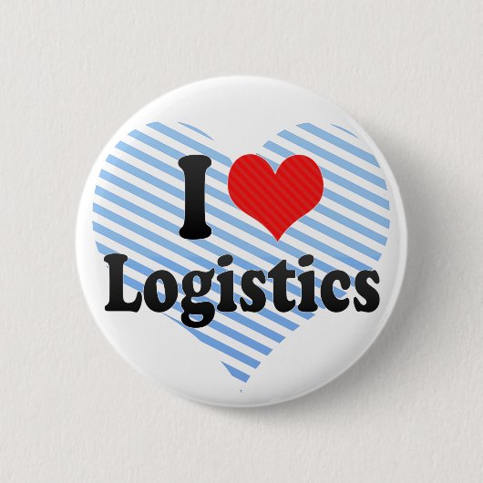I Love Logistics Ronde Button 5,7 Cm (Voorkant)