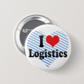 I Love Logistics Ronde Button 5,7 Cm (Voorkant /achterkant)