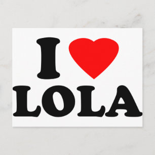 I Love Lola Briefkaart