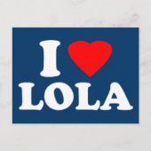 I Love Lola Briefkaart (Voorkant)