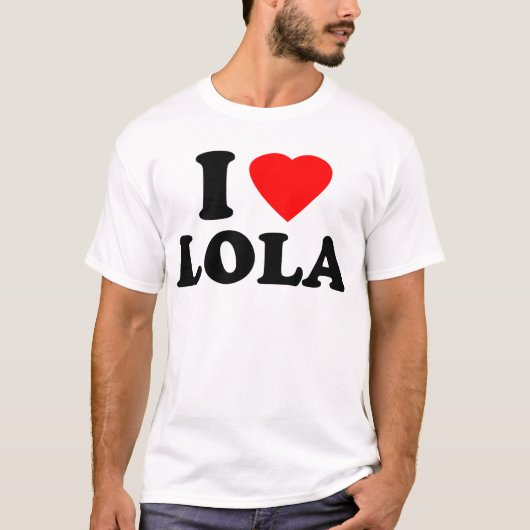 I Love Lola T-shirt (Voorkant)