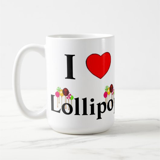 I Love Lollipops Koffiemok (Links)