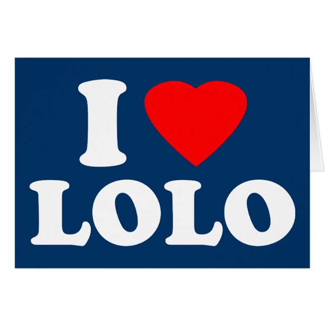 I Love Lolo (Voorkant Horizontaal)