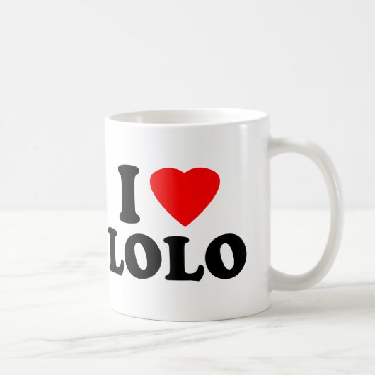 I Love Lolo Koffiemok (Rechts)