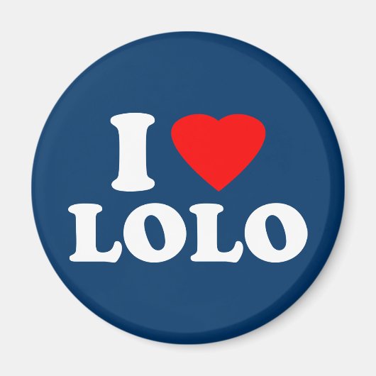 I Love Lolo Magneet (Voorkant)