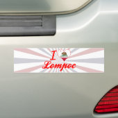 I Love Lompoc, California Bumpersticker (Op auto)