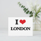 I Love London Briefkaart (Staand voorkant)