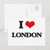 I Love London Briefkaart (Voorkant / Achterkant)