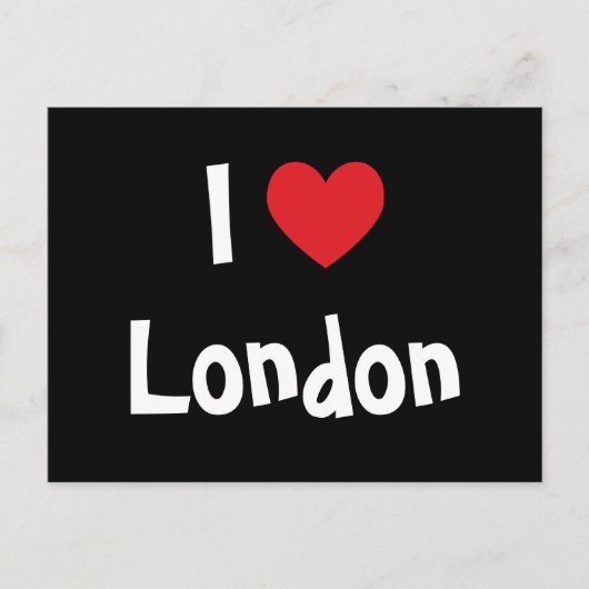 I Love London Briefkaart (Voorkant)