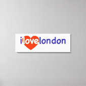 I Love London Canvas Afdruk (Voorkant)