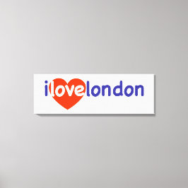 I Love London Canvas Afdruk
