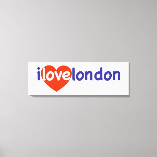 I Love London Canvas Afdruk (Voorkant)