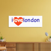 I Love London Canvas Afdruk (Insitu (Woonkamer))