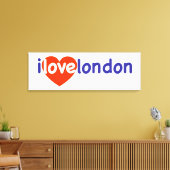 I Love London Canvas Afdruk (Insitu (Woonkamer))