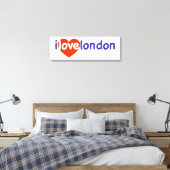 I Love London Canvas Afdruk (Insitu (Slaapkamer))
