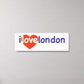 I Love London Canvas Afdruk (Voorkant)